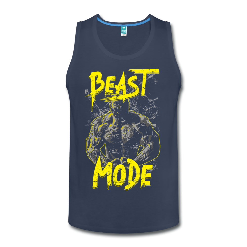 Men’s Premium "Beast Mode" Tank - navy