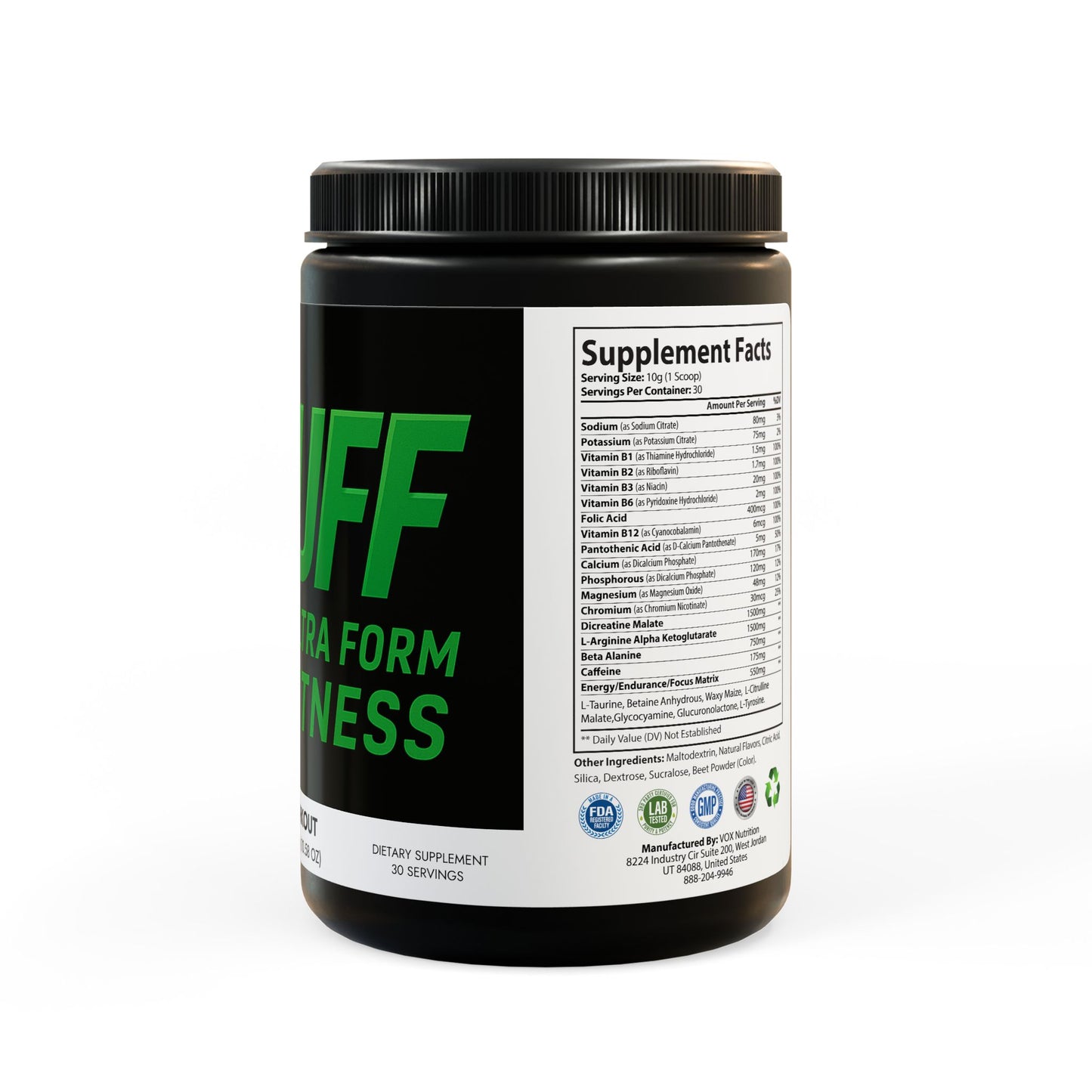 Pre-Workout Supplement, Watermelon (300g, 10.58oz)