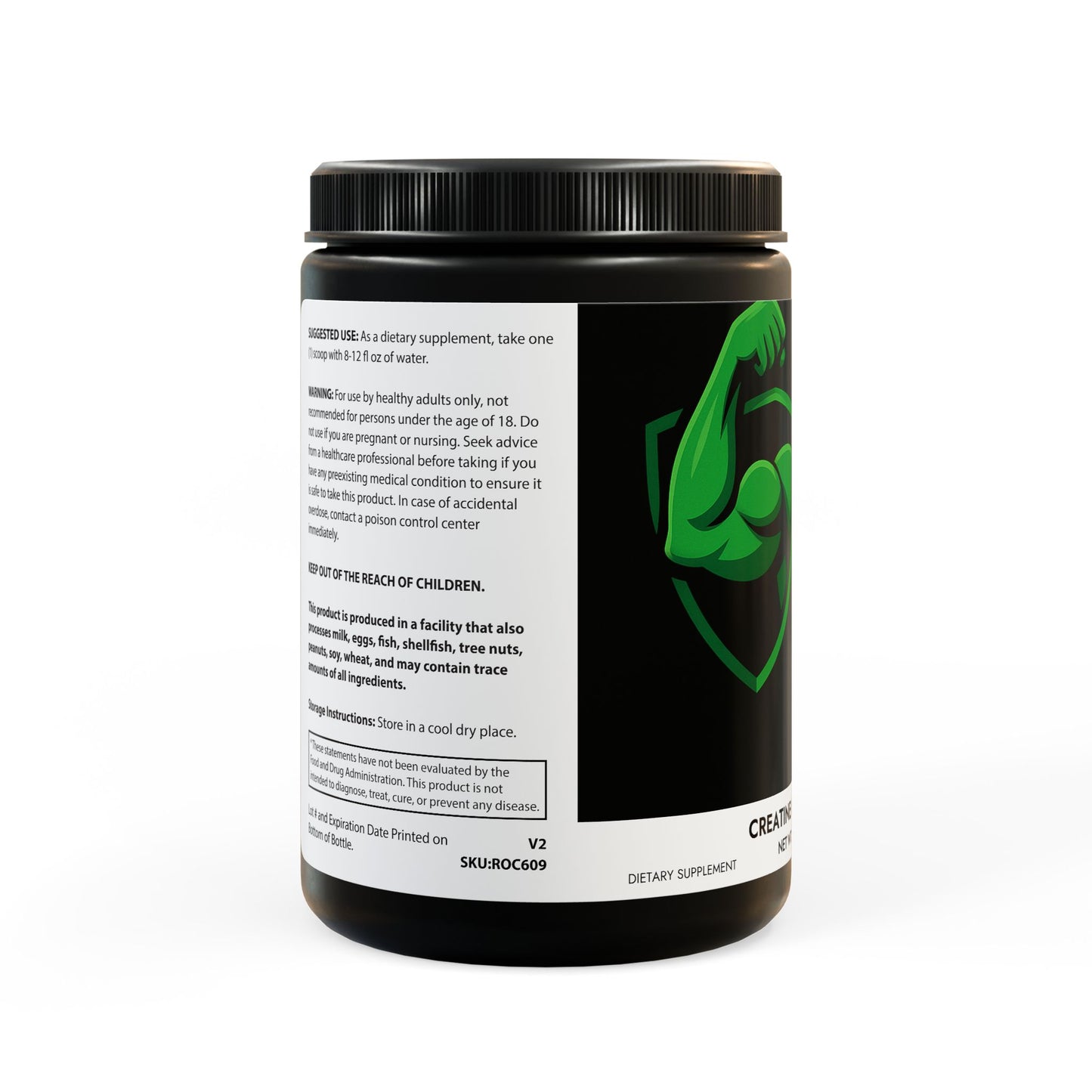 Creatine Monohydrate Supplement (300g, 10.58oz)