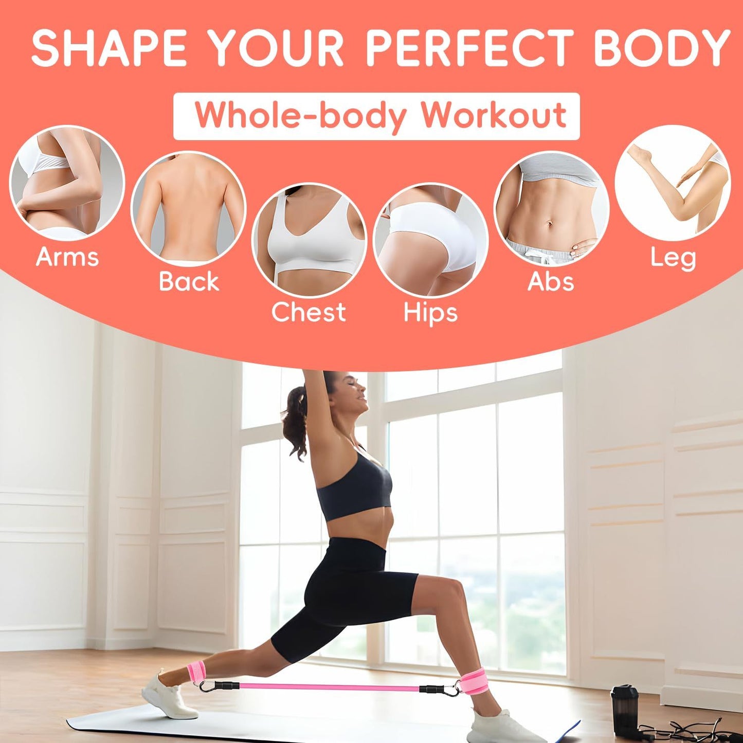 Ankle Resistance Band with Straps