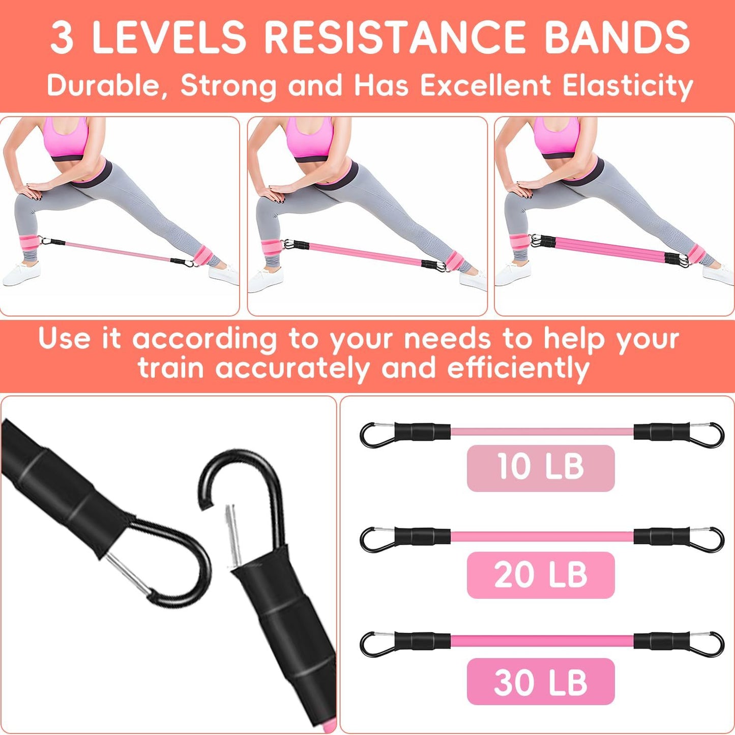 Ankle Resistance Band with Straps