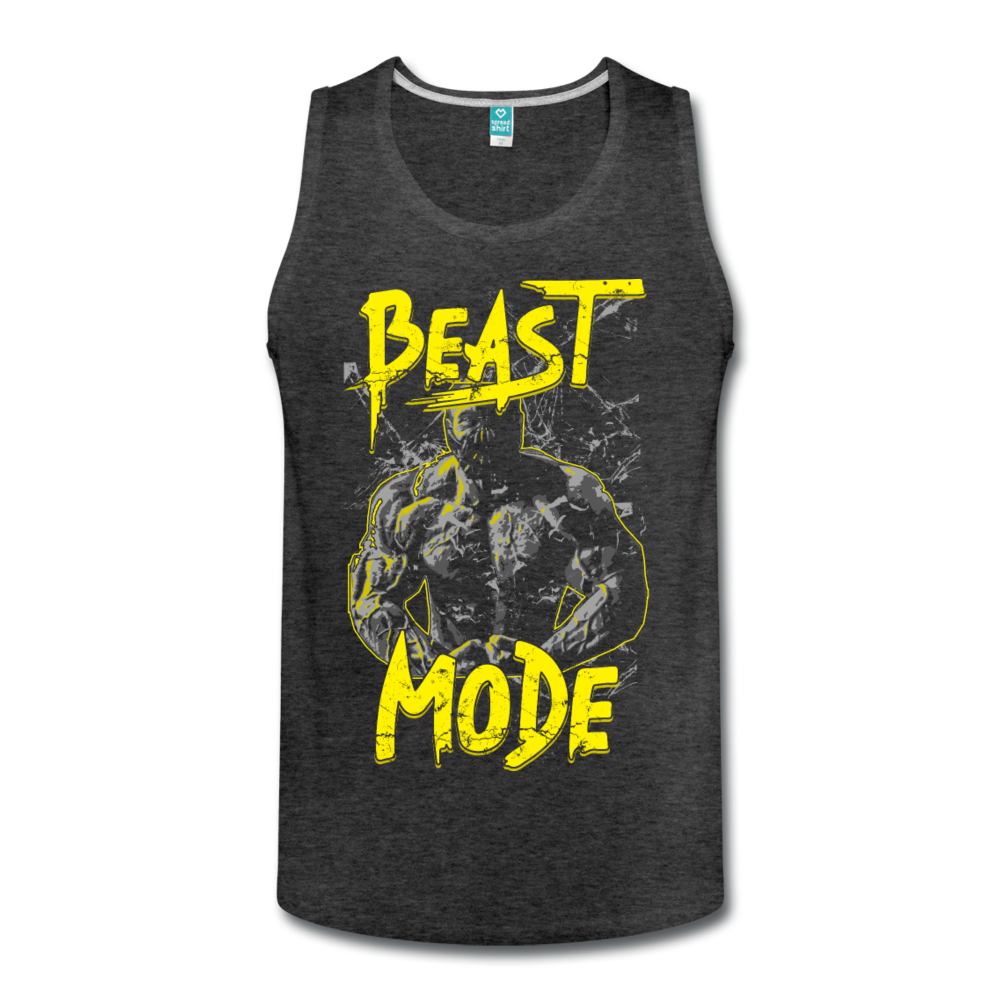 Men’s Premium "Beast Mode" Tank - charcoal gray