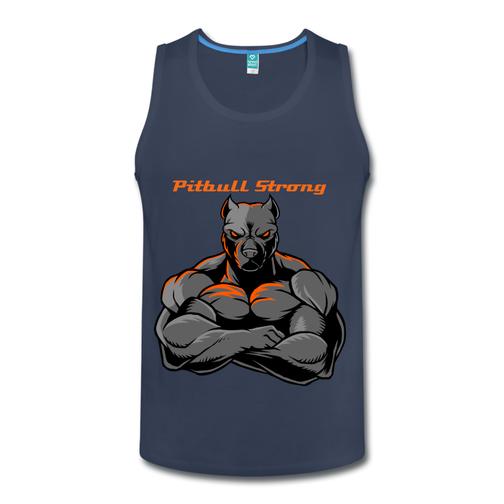 Men’s Premium "Pitbull Strong" Tank - navy