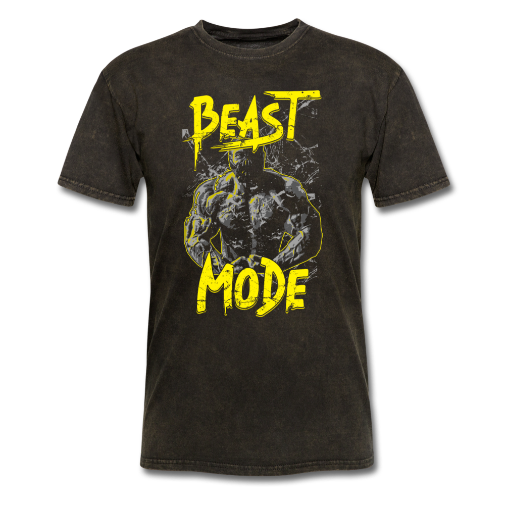 Men's Regular "Beast Mode" T-Shirt - mineral black