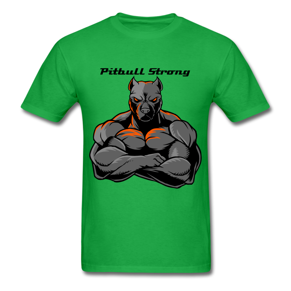 Men's Regular "Pitbull Strong" T-Shirt - bright green
