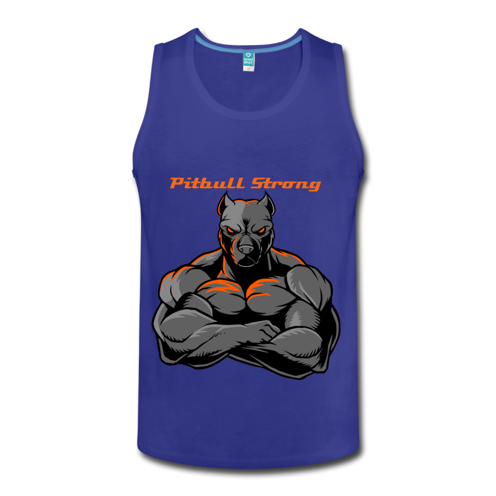 Men’s Premium "Pitbull Strong" Tank - royal blue